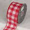 The Ribbon People Classic Red and White Gingham Wired Craft Ribbon 2.5" x 40 Yards